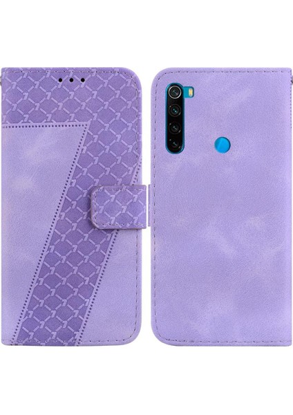 Telefon Kılıfı Için Xiaomi Redmi Not 8t Flip Folio Kapak Cüzdan Kart Yuvası Pu (Yurt Dışından)