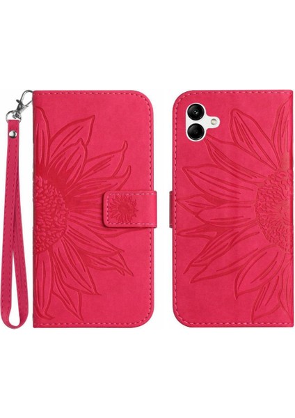 Kart Yuvaları Tutucu Flip Cüzdan ile Samsung Galaxy F14 Kısa Kayış Için Kılıf (Yurt Dışından)