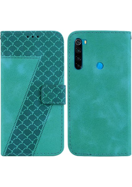 Telefon Kılıfı Için Xiaomi Redmi Not 8t Flip Folio Kapak Cüzdan Kart Yuvası Pu (Yurt Dışından)