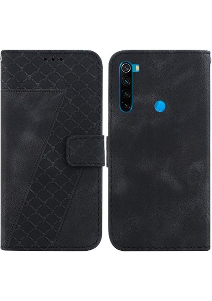 Telefon Kılıfı Için Xiaomi Redmi Not 8t Flip Folio Kapak Cüzdan Kart Yuvası Pu (Yurt Dışından)