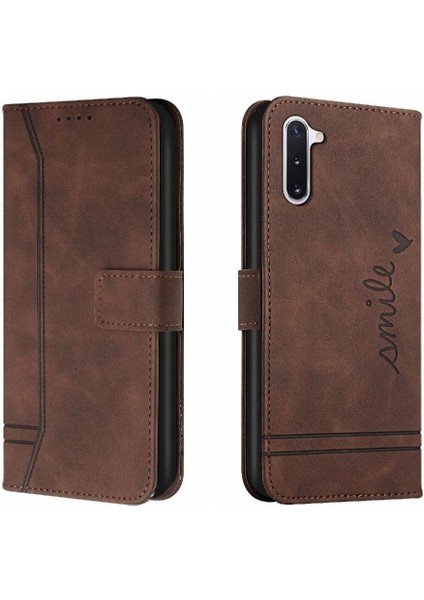 Samsung Galaxy Not 10 Için Telefon Kılıfı El Kayışı Flip Folio Cüzdan Kart Pu (Yurt Dışından)