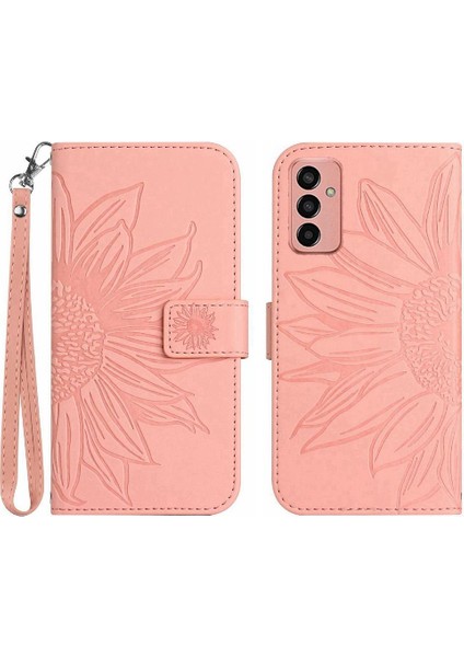 Samsung Galaxy M23 5g Lüks Pu Deri Kart Yuvaları Tutucu ile (Yurt Dışından)
