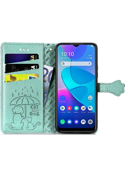 Vivo Y20 Flip Kapak Için Kılıf Darbeye Karikatür Hayvanlar Kısa Kayış Vaka (Yurt Dışından)