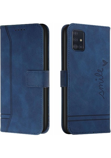 Samsung Galaxy M51 Pu Deri Manyetik Kapatma Kart Yuvaları Için Telefon Kılıfı (Yurt Dışından)