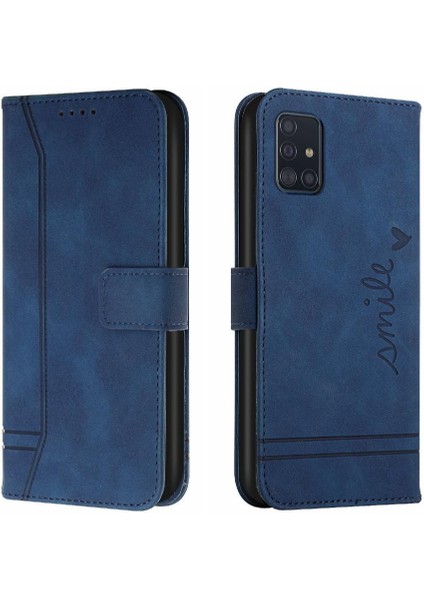 Samsung Galaxy M51 Pu Deri Manyetik Kapatma Kart Yuvaları Için Telefon Kılıfı (Yurt Dışından)