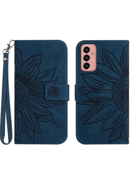Samsung Galaxy M23 5g Lüks Pu Deri Kart Yuvaları Tutucu ile (Yurt Dışından)