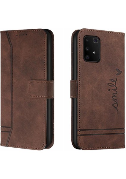 Samsung Galaxy S10 Lite Flip Folio Cüzdan Kart Yuvaları Için Telefon Kılıfı Kapak (Yurt Dışından)