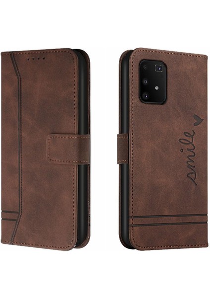 Samsung Galaxy S10 Lite Flip Folio Cüzdan Kart Yuvaları Için Telefon Kılıfı Kapak (Yurt Dışından)