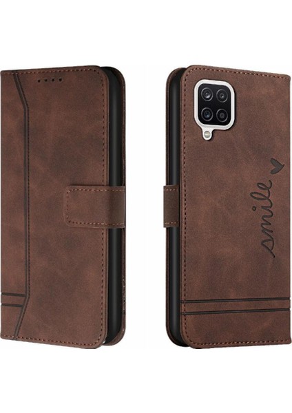 Samsung Galaxy Phone 5g El Kayışı Manyetik Kapatma Pu Kartı Için Telefon Kılıfı (Yurt Dışından)