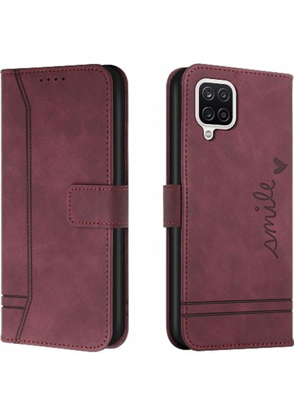 Samsung Galaxy Phone 5g El Kayışı Manyetik Kapatma Pu Kartı Için Telefon Kılıfı (Yurt Dışından)