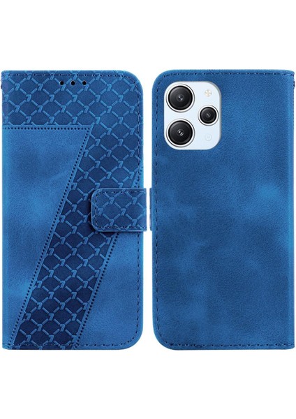 Telefon Kılıfı Için Xiaomi Redmi 12 4g Pu Deri Kabartmalı Desen Flip Folio (Yurt Dışından)