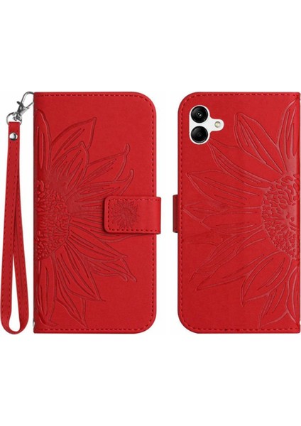 Kart Yuvaları Tutucu Flip Cüzdan ile Samsung Galaxy F14 Kısa Kayış Için Kılıf (Yurt Dışından)