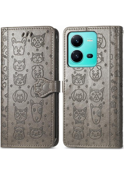 Vivo V25 Karikatür Hayvanlar Için Kılıf Kısa Kayış Kapak Kapak Darbeye Vaka (Yurt Dışından) indirimleri