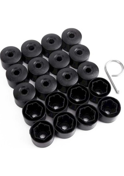 - Vw Bora Bijon Civata Kapağı Siyah Renk 20 Adetli Set 17MM 1K06011739B9