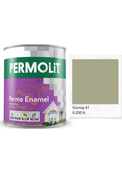 Enamel Sentetik Yağlı Boya Gümüş 0.250 Lt.
