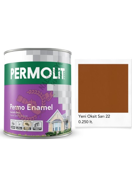 Enamel Sentetik Yağlı Boya Oksit Sarı 0.250 Lt.