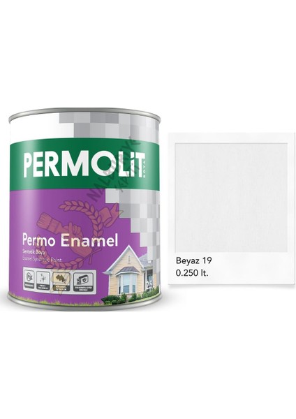 Enamel Sentetik Yağlı Boya Beyaz 0.250 Lt.