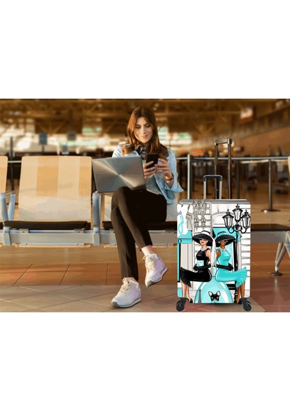 3 Lü Valız Kılıfı luggage cover