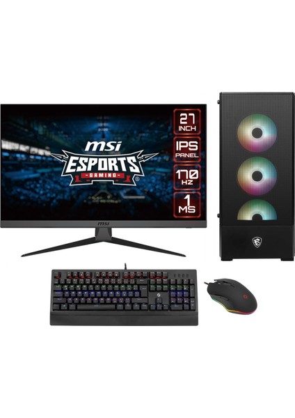 DF352DS Intel Core I7 13700KF 32GB Ddr5 1tb SSD RTX4070 Super Windows 11 Pro Masaüstü Bilgisayar