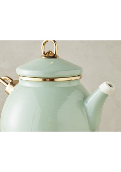 Perro Emaye Çaydanlık Açık Mint modelleri