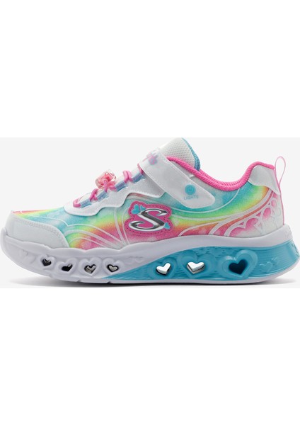 Flutter Heart Lights - Groovy Büyük Kız Çocuk Beyaz Işıklı Spor Ayakkabı 303253L Wmlt