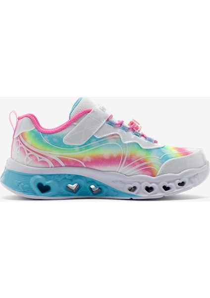 Flutter Heart Lights - Groovy Büyük Kız Çocuk Beyaz Işıklı Spor Ayakkabı 303253L Wmlt