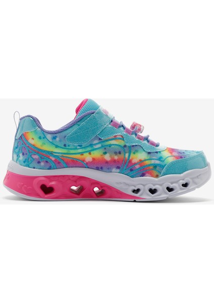 Flutter Heart Lights - Groovy Büyük Kız Çocuk Mavi Işıklı Spor Ayakkabı 303253L Tqhp