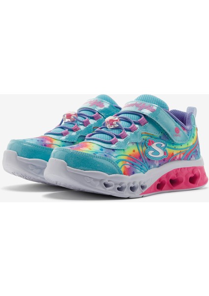 Flutter Heart Lights - Groovy Büyük Kız Çocuk Mavi Işıklı Spor Ayakkabı 303253L Tqhp