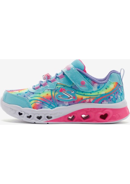 Flutter Heart Lights - Groovy Büyük Kız Çocuk Mavi Işıklı Spor Ayakkabı 303253L Tqhp