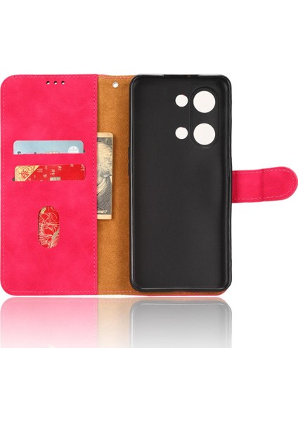 Oneplus Ace 2V Kart Ekleme Deri Için Kılıf Folio Flip Case Tam (Yurt Dışından)