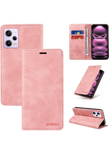 Xiaomi Redmi Için Not 12 Pro Manyetik Koruyucu Folio Cüzdan Pu (Yurt Dışından)