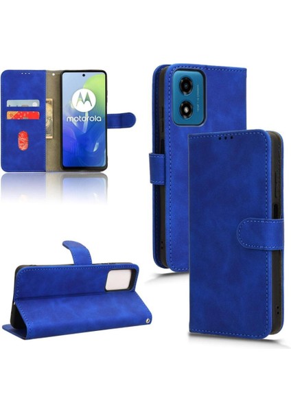 Motorola Moto G24 Deri Kart Tutucu Kartı ile Folio Flip Case (Yurt Dışından)