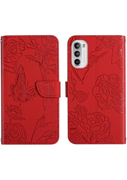 Bilek Kayışı Anti-Damla Koruma Çiçekler ile Motorola Moto G82 Için Kılıf (Yurt Dışından)