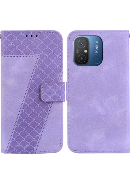 Telefon Kılıfı Için Xiaomi Redmi 12C Pu Deri Cüzdan Çevir Folio Kapak Desen (Yurt Dışından)