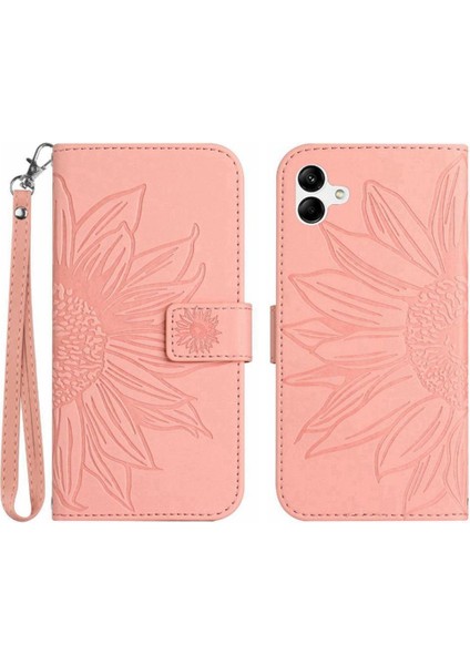 Samsung Galaxy A04E Lüks Pu Deri Flip Cüzdan Telefon Kılıfı ile (Yurt Dışından)