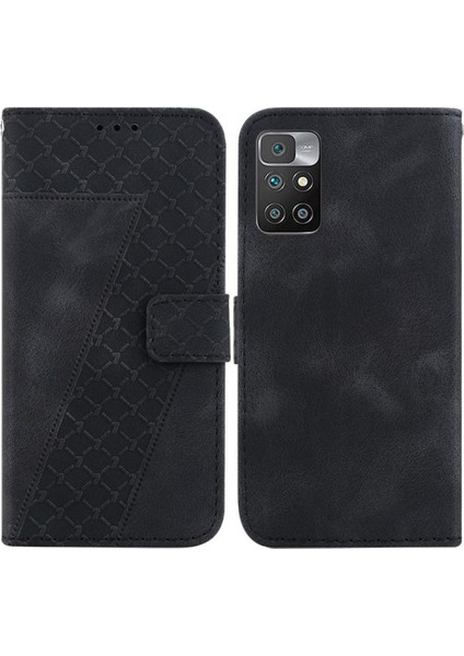 Telefon Kılıfı Için Xiaomi Redmi 10 4g/10 Başbakan Flip Folio Kapak Kart Yuvası Pu (Yurt Dışından)