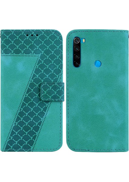 Telefon Kılıfı Için Xiaomi Redmi Not 8t Flip Folio Kapak Cüzdan Kart Yuvası Pu (Yurt Dışından)