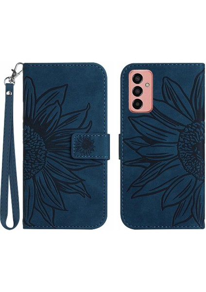 Samsung Galaxy M23 5g Lüks Pu Deri Kart Yuvaları Tutucu ile (Yurt Dışından)