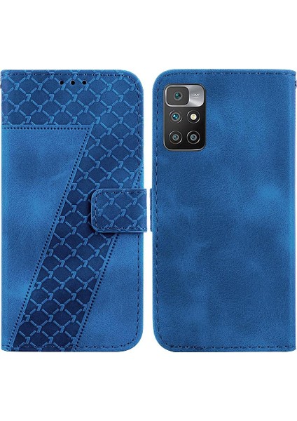 Telefon Kılıfı Için Xiaomi Redmi 10 4g/10 Başbakan Flip Folio Kapak Kart Yuvası Pu (Yurt Dışından)