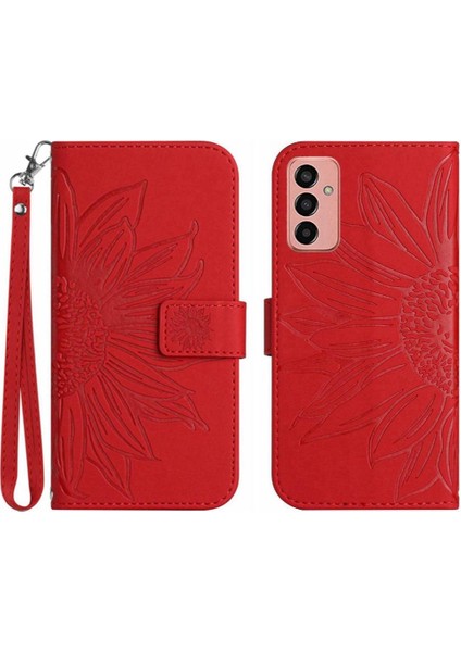 Samsung Galaxy M23 5g Lüks Pu Deri Kart Yuvaları Tutucu ile (Yurt Dışından)