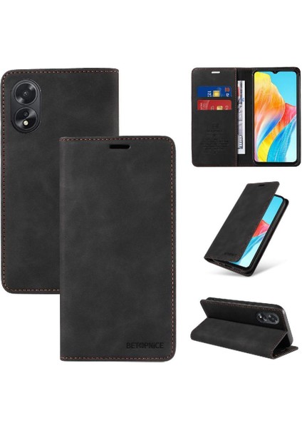 Oppo A38 4g Pu Deri Manyetik Koruyucu Folyo Cüzdan Için Kılıf (Yurt Dışından)