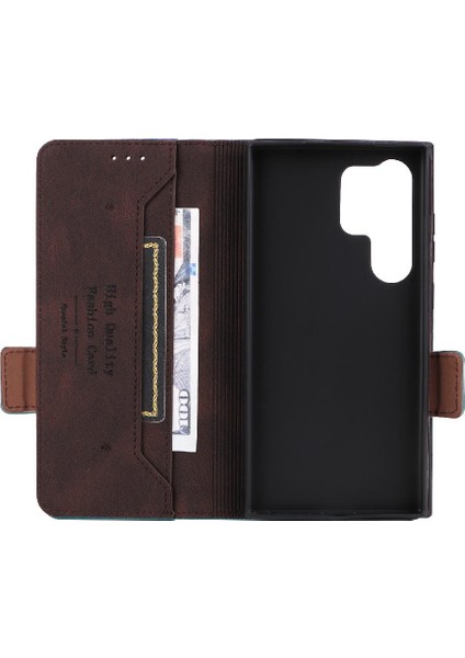 Kart Tutucu Kickstand Kart Folio ile Samsung Galaxy S24 Ultra Için Kılıf (Yurt Dışından)