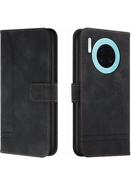 Huawei Y9A Manyetik Kapatma Için Telefon Kılıfı El Kayışı Kart Yuvaları Kapak Pu (Yurt Dışından) indirimleri