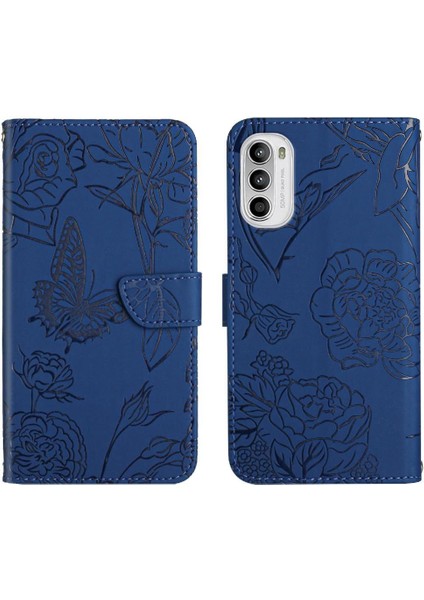 Bilek Kayışı Anti-Damla Koruma Çiçekler ile Motorola Moto G82 Için Kılıf (Yurt Dışından)