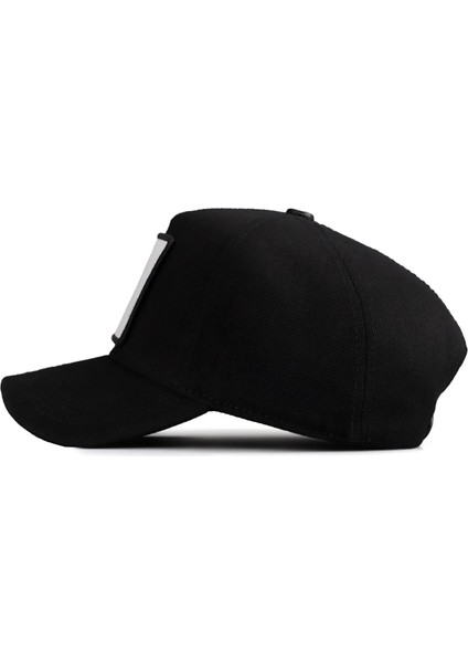 BlackBörk V1 Baseball Kartal - 4 Kod Logolu Unisex Siyah Şapka (Cap)