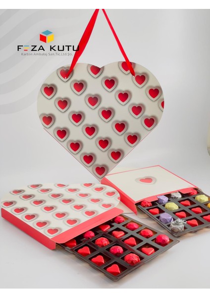 Çikolata Kutusu Hediye Kutusu Kalpli Kutu Sevgililer Günü Kutusu Pasta Kutusu Hediyelik Kutu 10 Adet fiyatları