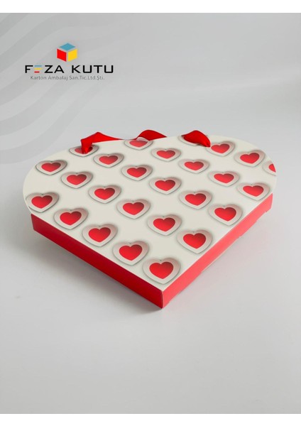 Çikolata Kutusu Hediye Kutusu Kalpli Kutu Sevgililer Günü Kutusu Pasta Kutusu Hediyelik Kutu 10 Adet fırsatları