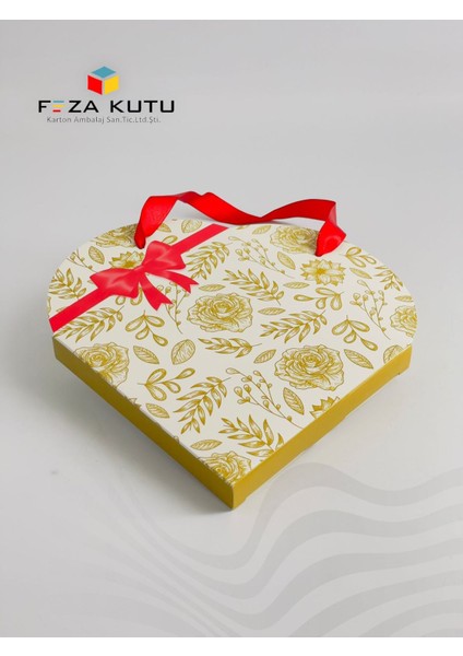 Çikolata Kutusu Hediye Kutusu Kalpli Kutu Sevgililer Günü Kutusu Pasta Kutusu Hediyelik Kutu 10 Adet modelleri