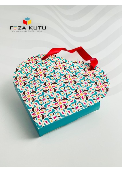 Çikolata Kutusu Hediye Kutusu Kalpli Kutu Sevgililer Günü Kutusu Pasta Kutusu Hediyelik Kutu 10 Adet modelleri