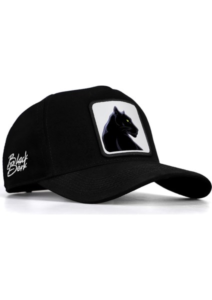 V1 Baseball Panter - 1 Kod Logolu Unisex Siyah Şapka (Cap)